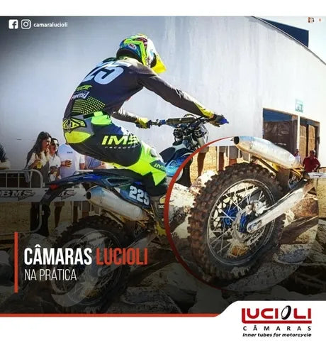 Câmaras De Ar Lucioli 120/100-18, 8mm 2 Travas Fixas Offroad
