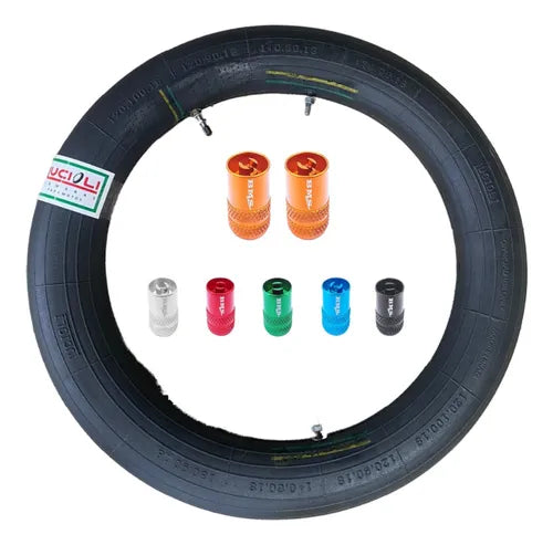 Câmaras Lucioli 120/100-18 7mm 2 Travas Fixas + Tampinha Bms